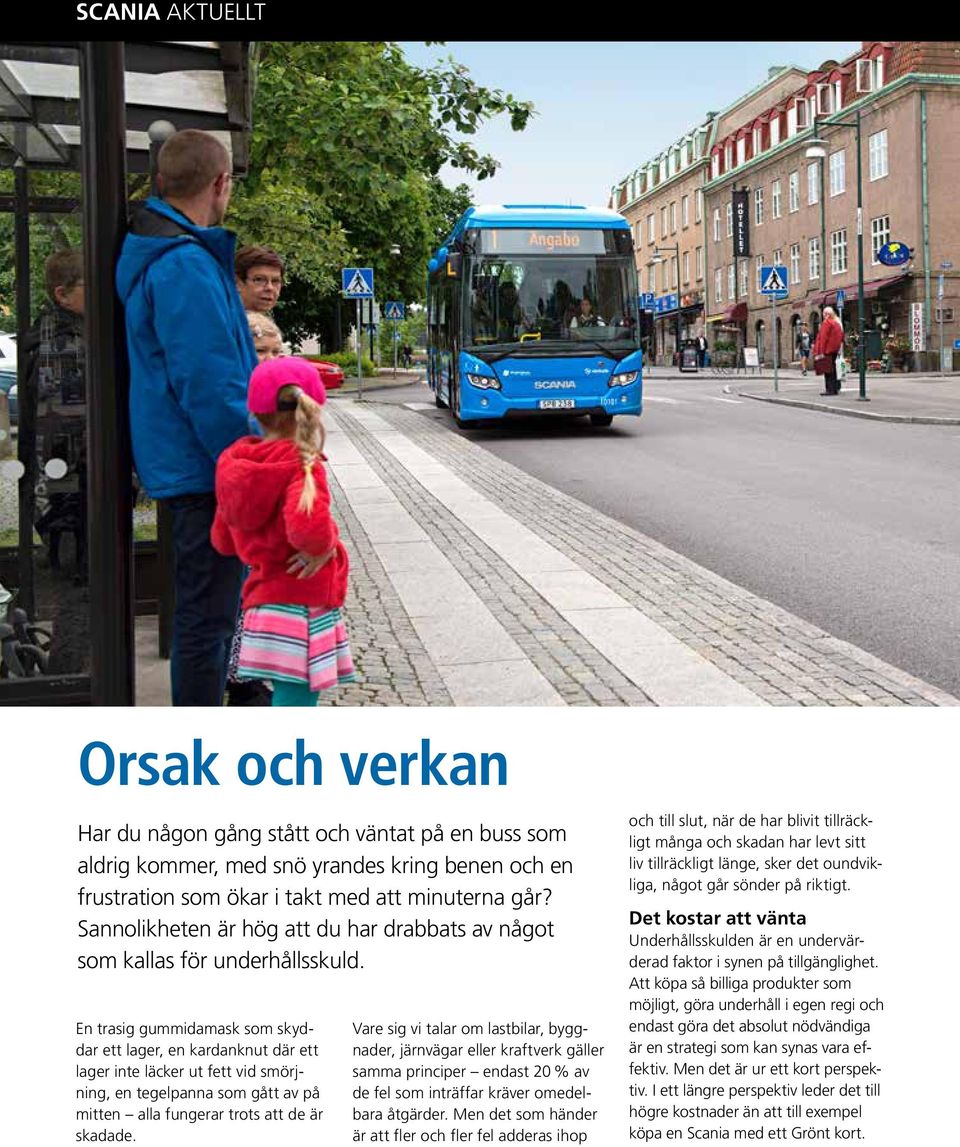 En trasig gummidamask som skyddar ett lager, en kardanknut där ett lager inte läcker ut fett vid smörjning, en tegelpanna som gått av på mitten alla fungerar trots att de är skadade.