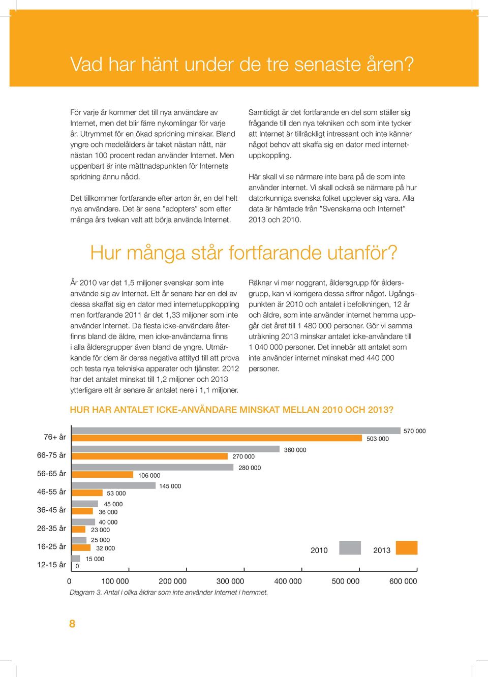 Det tillkommer fortfarande efter arton år, en del helt nya användare. Det är sena adopters som efter många års tvekan valt att börja använda Internet.