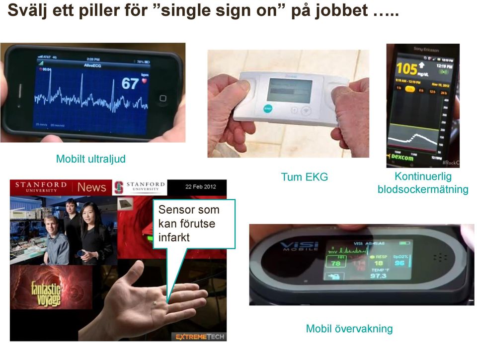 . Mobilt ultraljud Sensor som kan