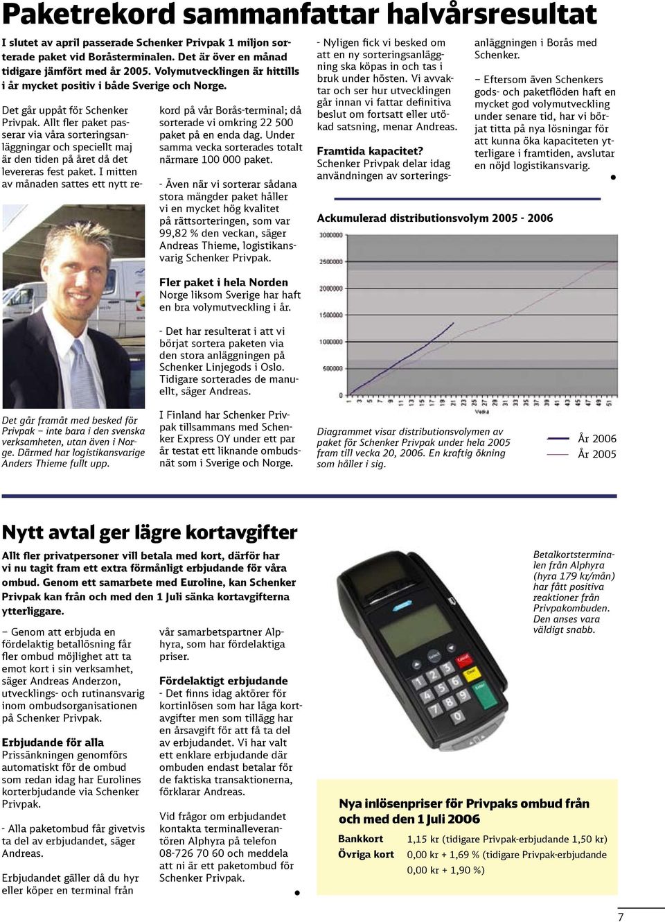 Allt fler paket passerar via våra sorteringsanläggningar och speciellt maj är den tiden på året då det levereras fest paket.