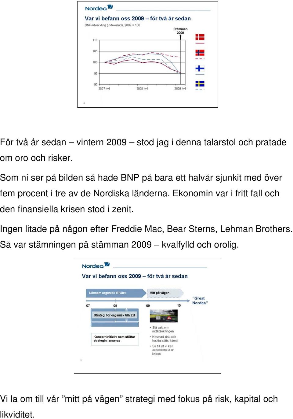 Ekonomin var i fritt fall och den finansiella krisen stod i zenit.