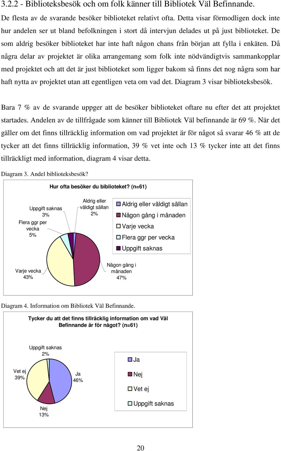 De som aldrig besöker biblioteket har inte haft någon chans från början att fylla i enkäten.