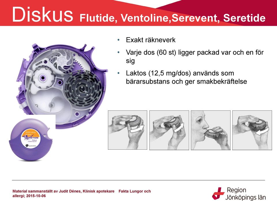 packad var och en för sig Laktos (12,5 mg/dos)