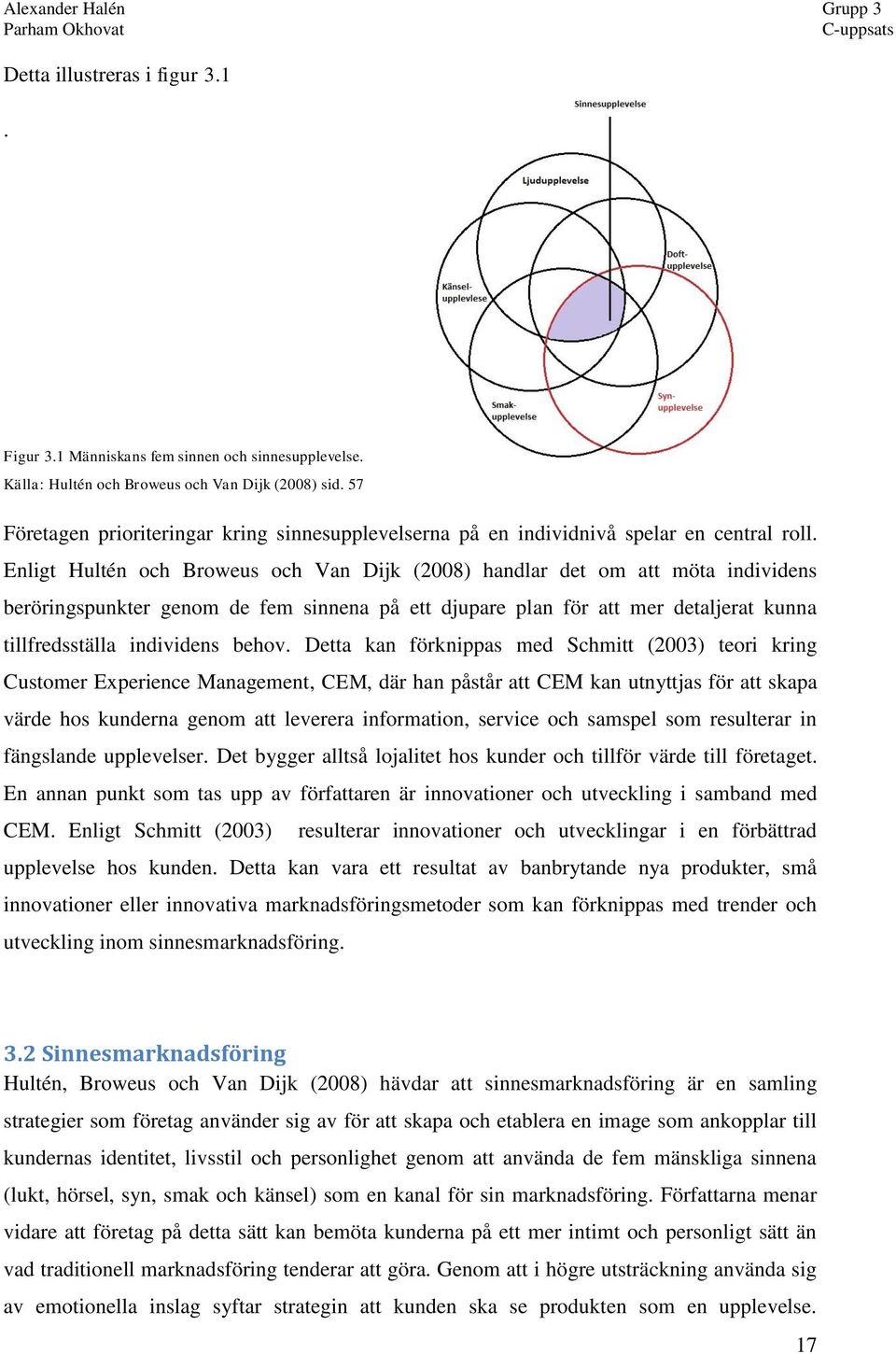 Enligt Hultén och Broweus och Van Dijk (2008) handlar det om att möta individens beröringspunkter genom de fem sinnena på ett djupare plan för att mer detaljerat kunna tillfredsställa individens