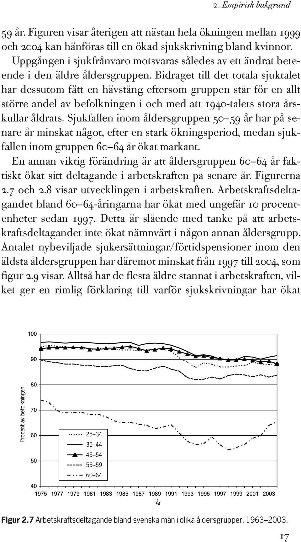 Bidraget till det totala sjuktalet har dessutom fått en hävstång eftersom gruppen står för en allt större andel av befolkningen i och med att 1940-talets stora årskullar åldrats.