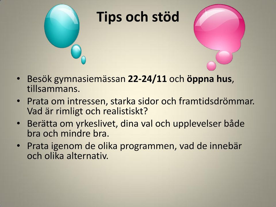Vad är rimligt och realistiskt?