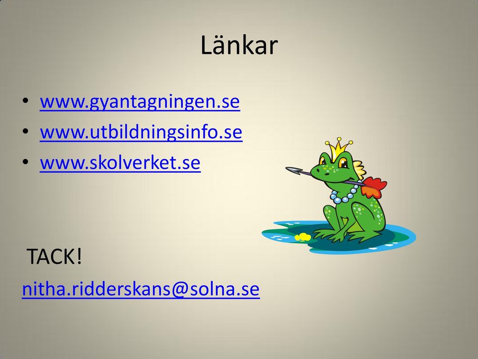 se www.skolverket.se TACK!