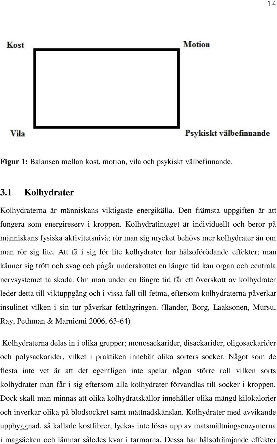 Kolhydratintaget är individuellt och beror på människans fysiska aktivitetsnivå; rör man sig mycket behövs mer kolhydrater än om man rör sig lite.