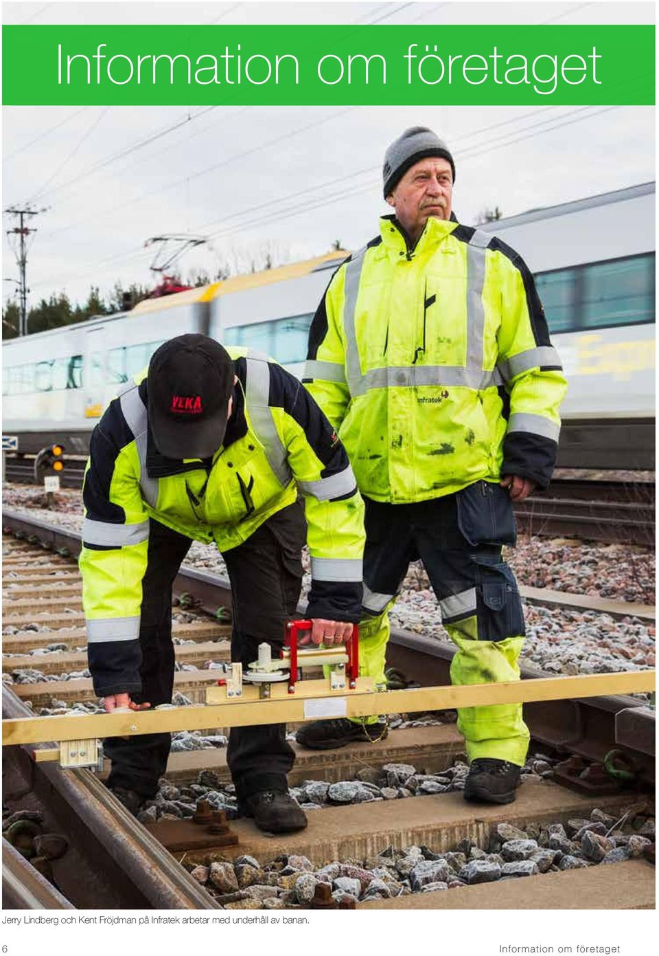 Infratek arbetar med underhåll