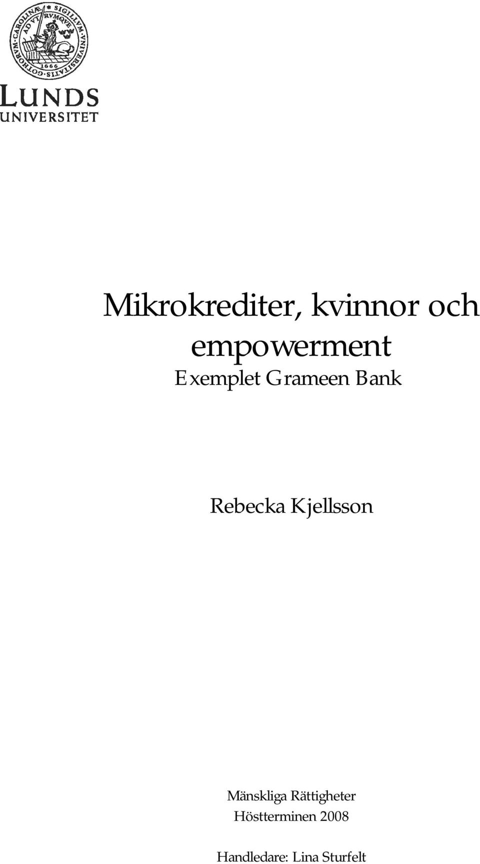 Rebecka Kjellsson Mänskliga