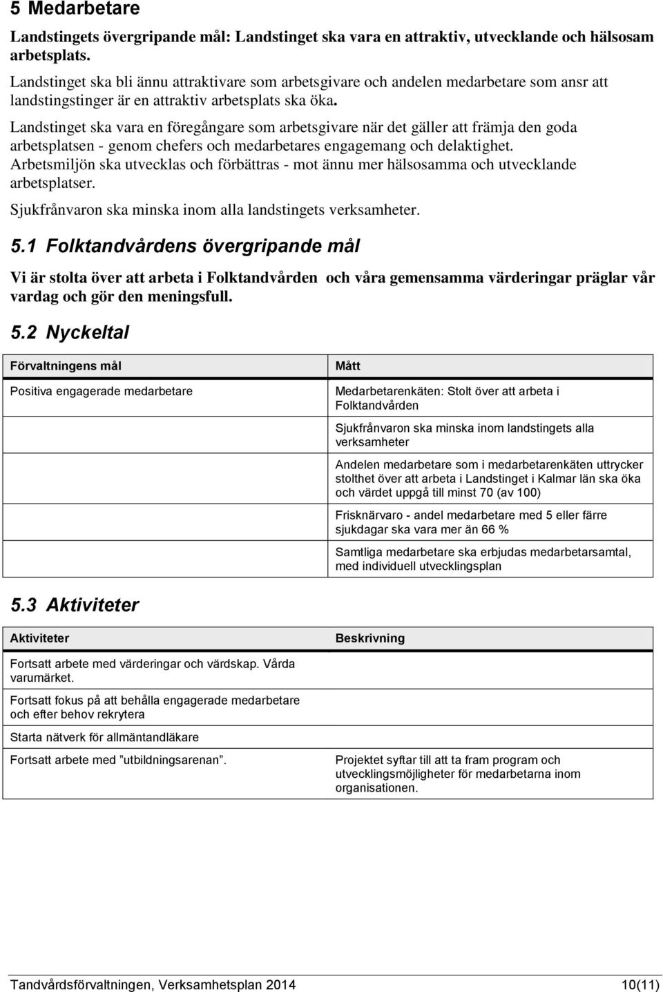 Landstinget ska vara en föregångare som arbetsgivare när det gäller att främja den goda arbetsplatsen - genom chefers och medarbetares engagemang och delaktighet.