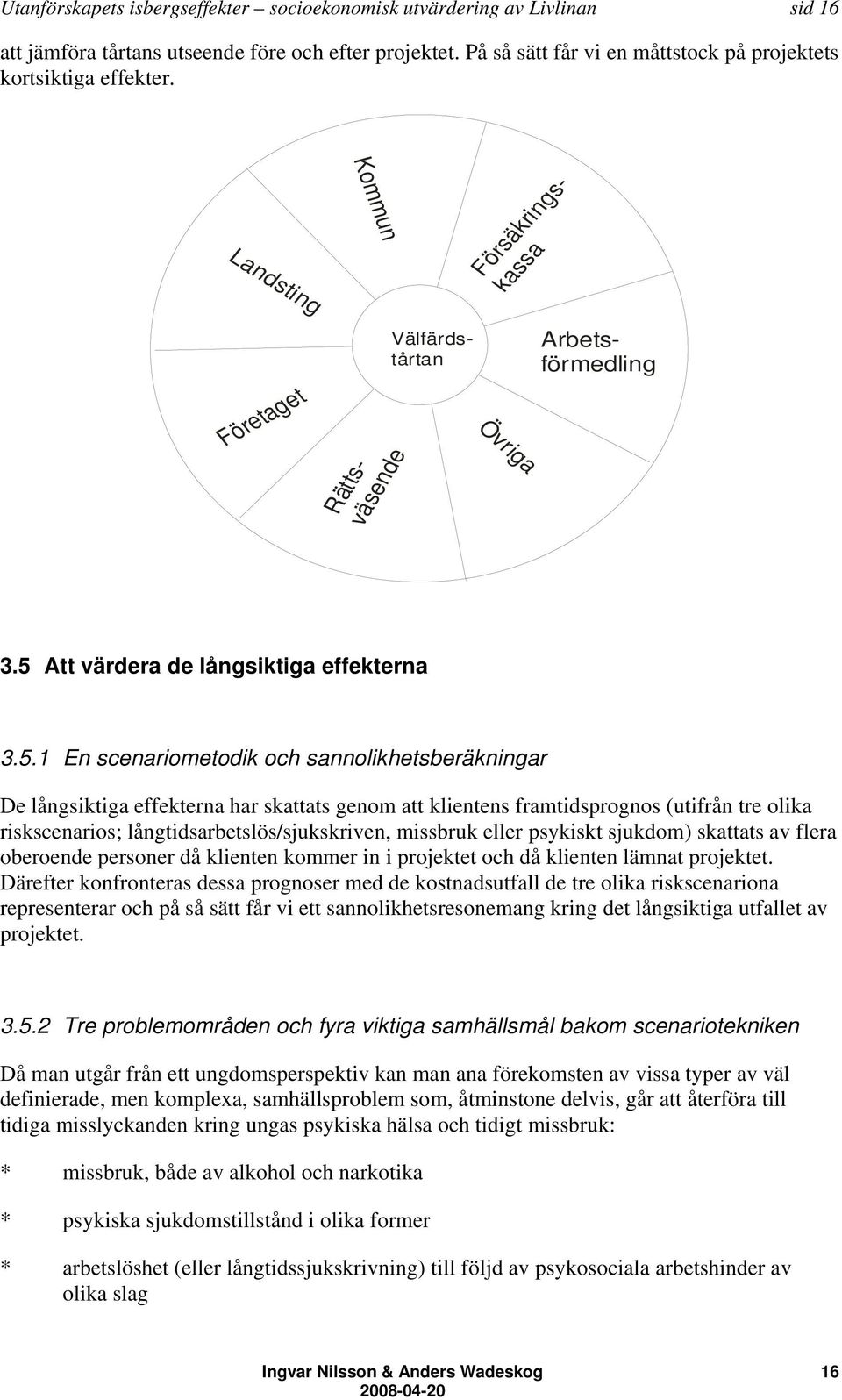 Att värdera de långsiktiga effekterna 3.5.