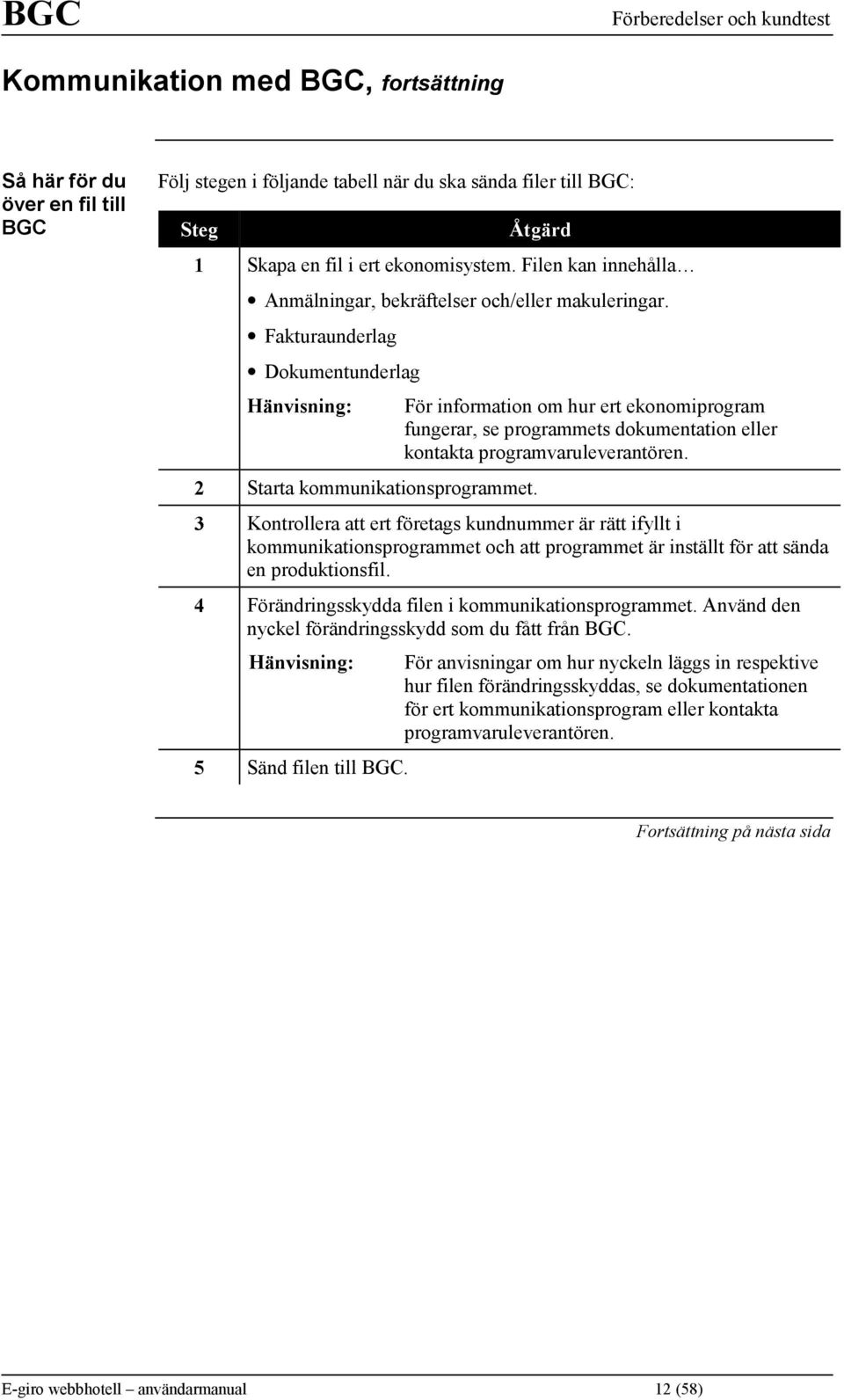 Fakturaunderlag Dokumentunderlag Hänvisning: För information om hur ert ekonomiprogram fungerar, se programmets dokumentation eller kontakta programvaruleverantören. 2 Starta kommunikationsprogrammet.