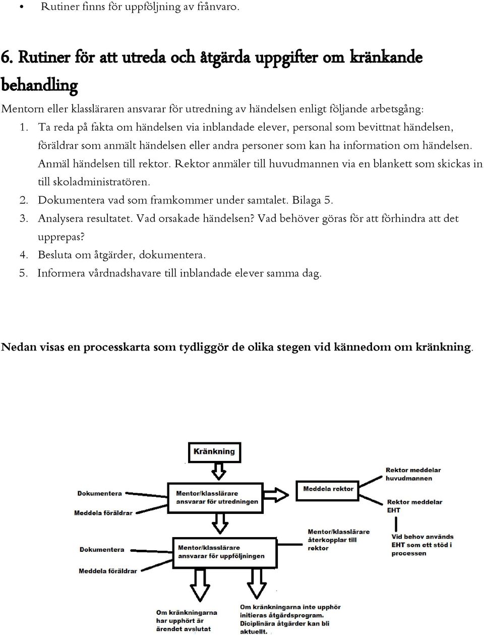 Ta reda på fakta om händelsen via inblandade elever, personal som bevittnat händelsen, föräldrar som anmält händelsen eller andra personer som kan ha information om händelsen.