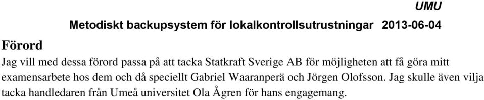 speciellt Gabriel Waaranperä och Jörgen Olofsson.