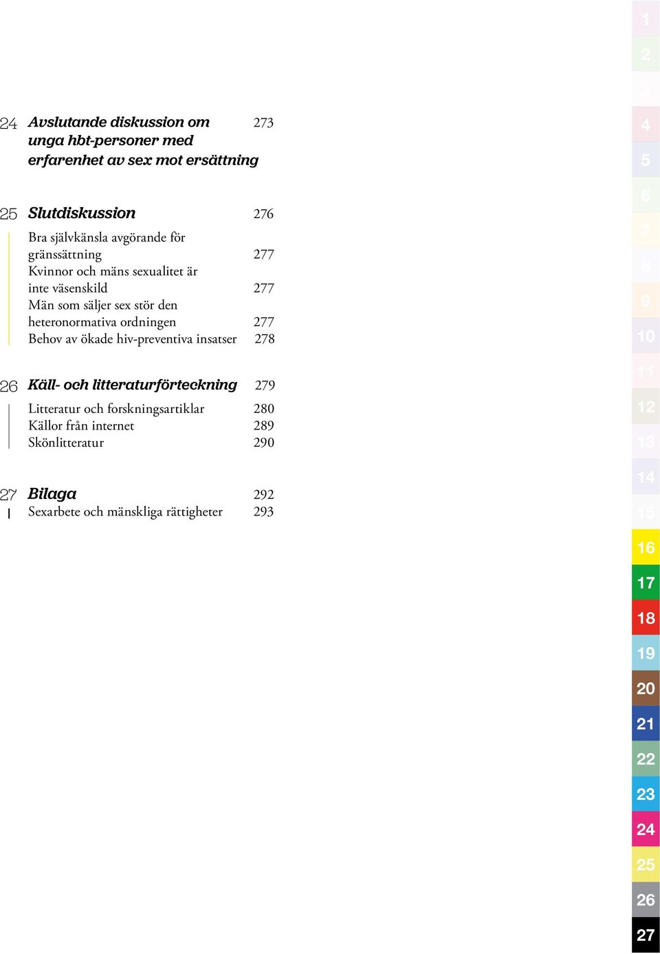 277 Behov av ökade hiv-preventiva insatser 278 Käll- och litteraturförteckning 279 Litteratur och forskningsartiklar 280 Källor från