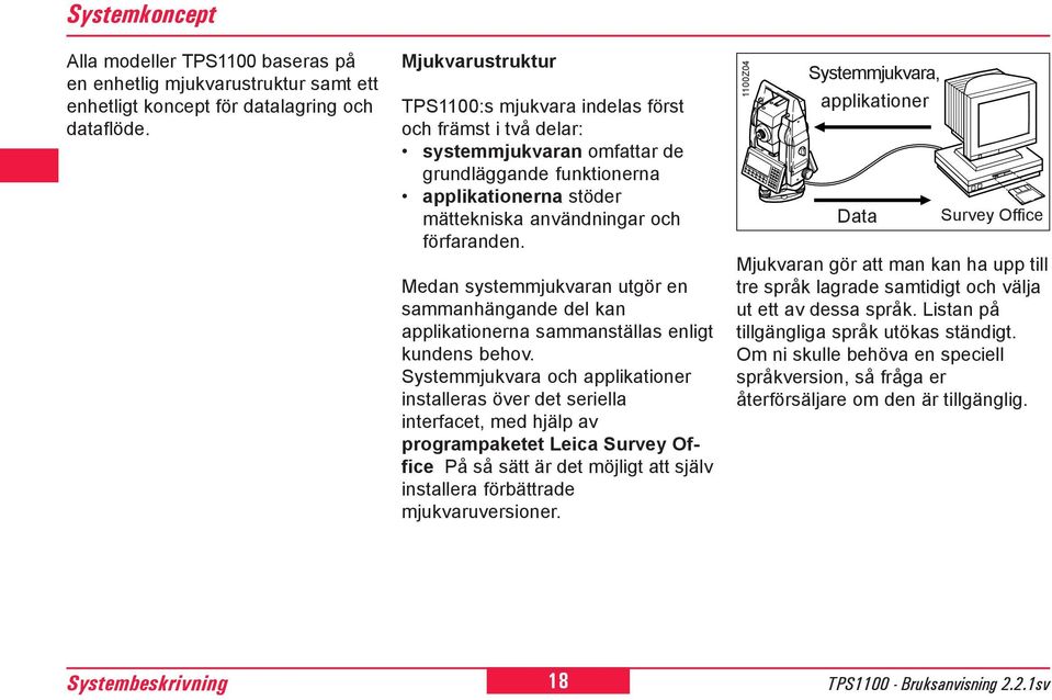 Medan systemmjukvaran utgör en sammanhängande del kan applikationerna sammanställas enligt kundens behov.