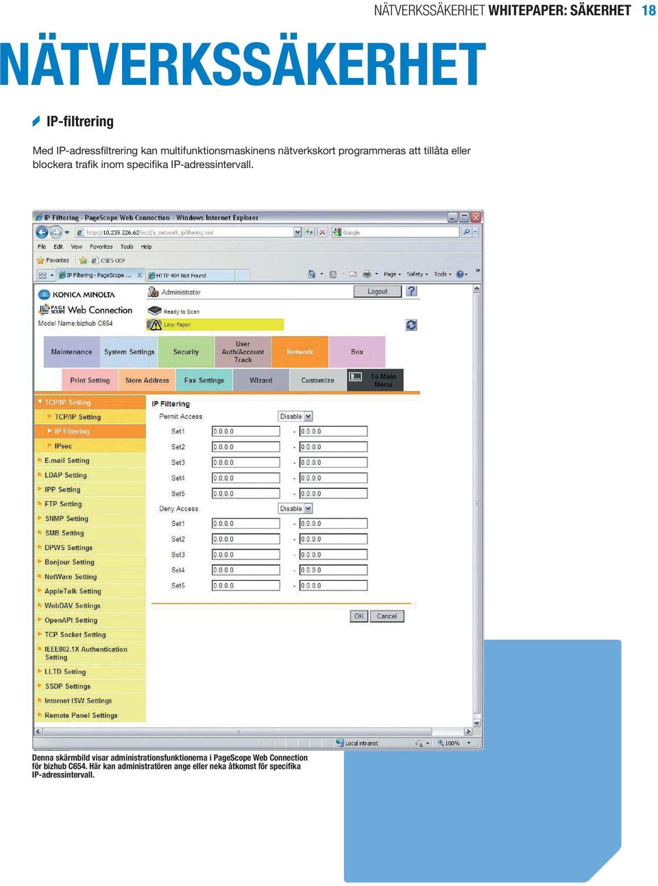 specifika IP-adressintervall.