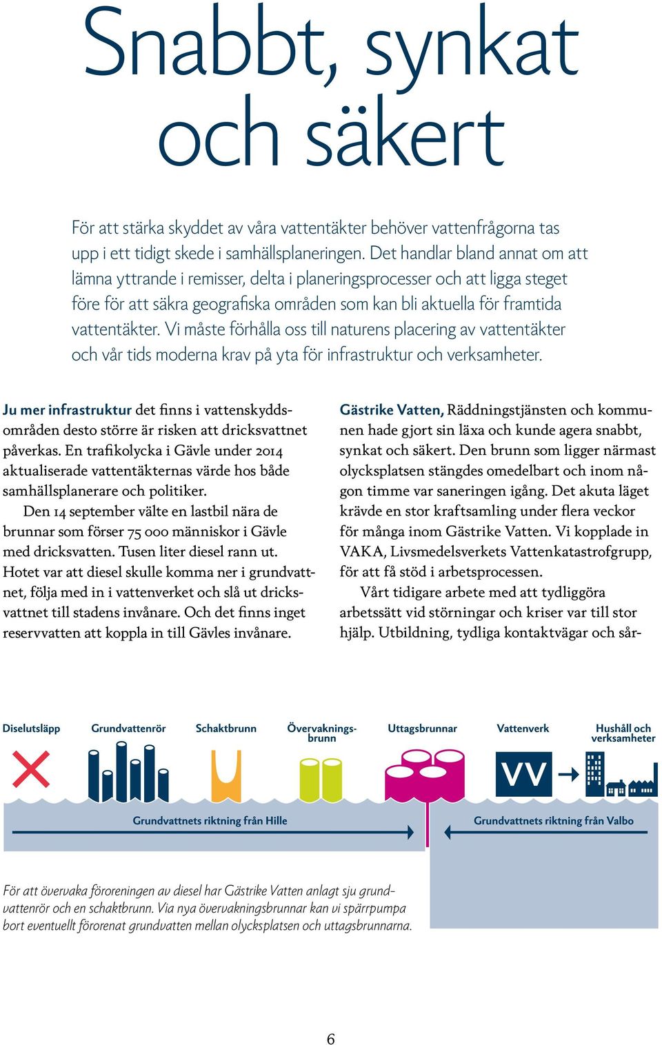 Vi måste förhålla oss till naturens placering av vattentäkter och vår tids moderna krav på yta för infrastruktur och verksamheter.