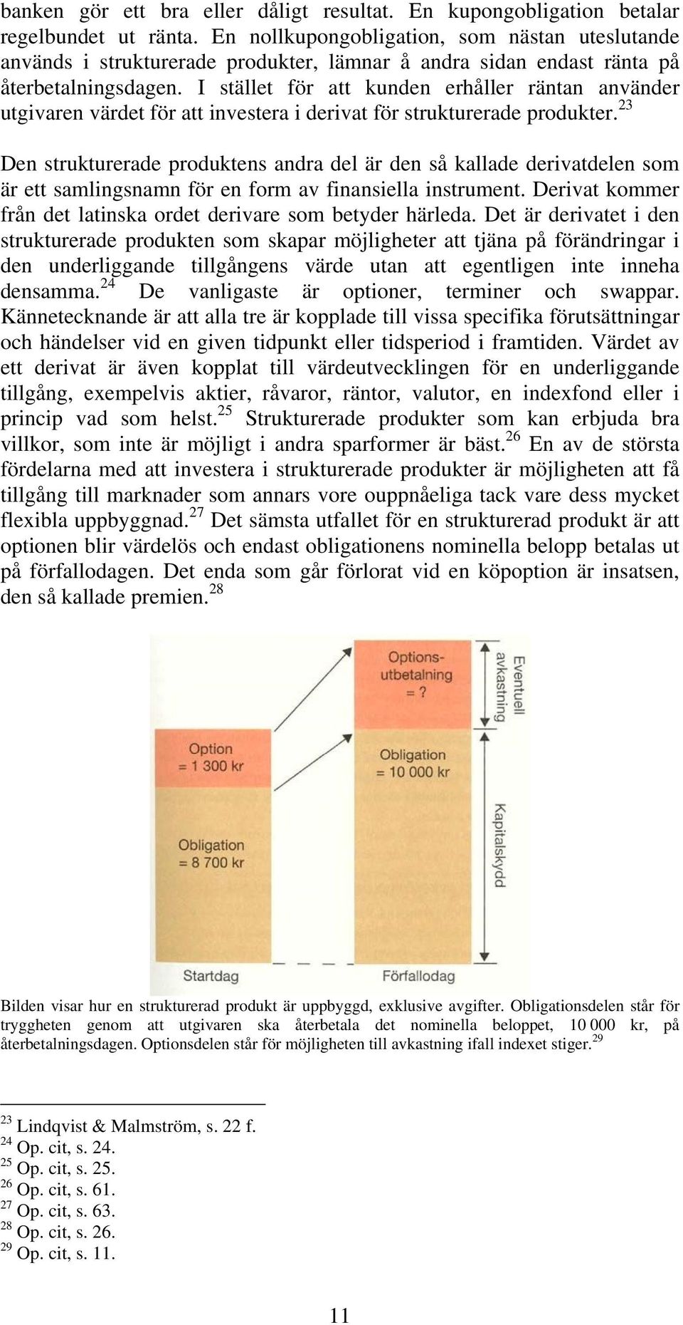 I stället för att kunden erhåller räntan använder utgivaren värdet för att investera i derivat för strukturerade produkter.