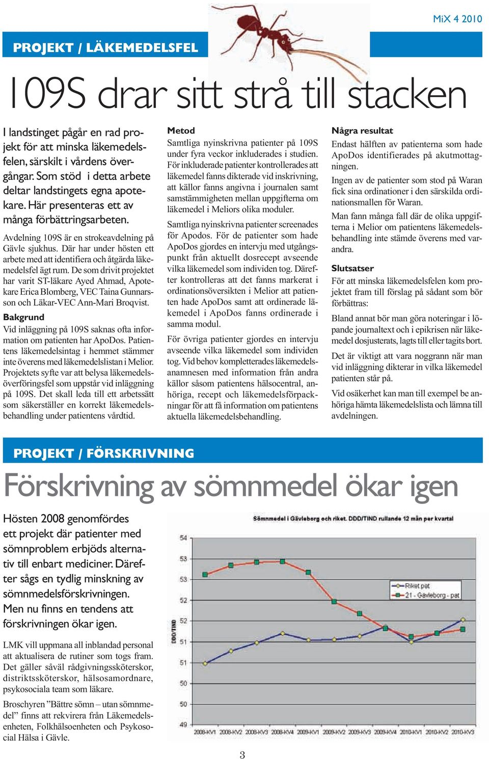 Där har under hösten ett arbete med att identifiera och åtgärda läkemedelsfel ägt rum.