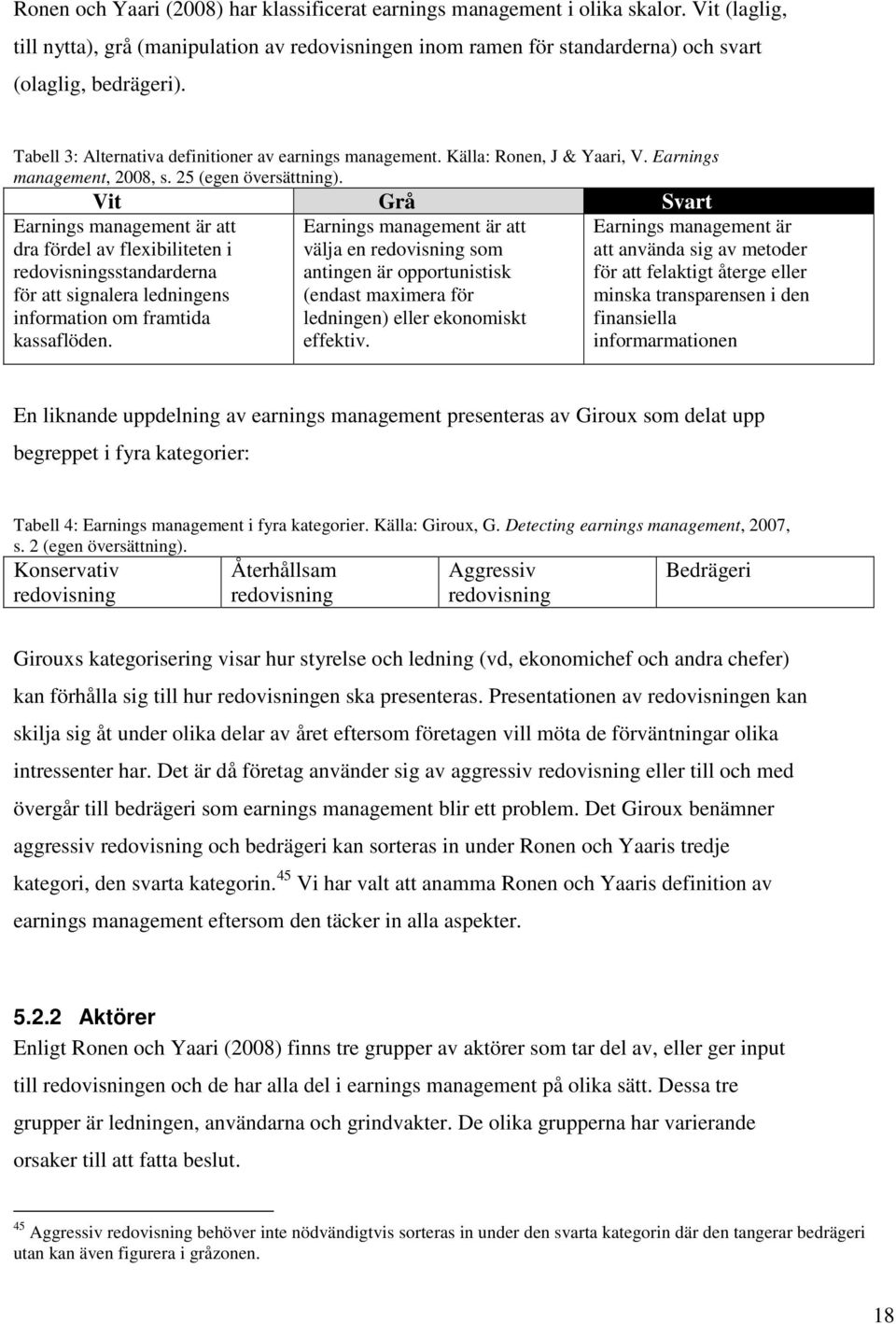 Vit Grå Svart Earnings management är att välja en redovisning som antingen är opportunistisk (endast maximera för ledningen) eller ekonomiskt effektiv.