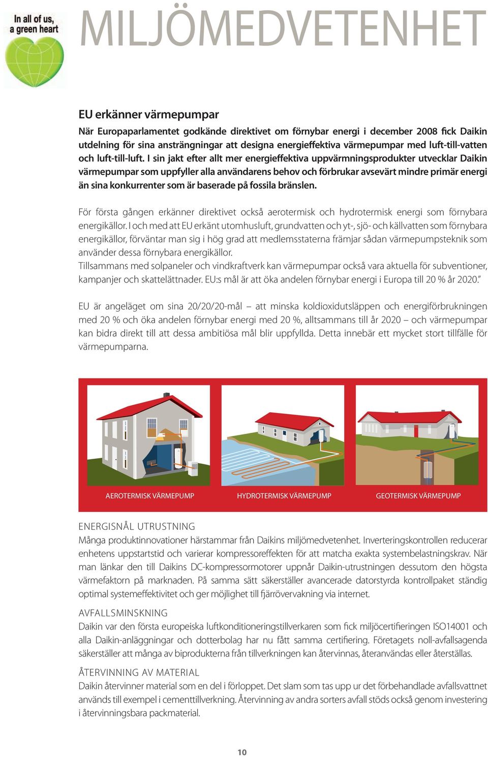 I sin jakt efter allt mer energieffektiva uppvärmningsprodukter utvecklar Daikin värmepumpar som uppfyller alla användarens behov och förbrukar avsevärt mindre primär energi än sina konkurrenter som