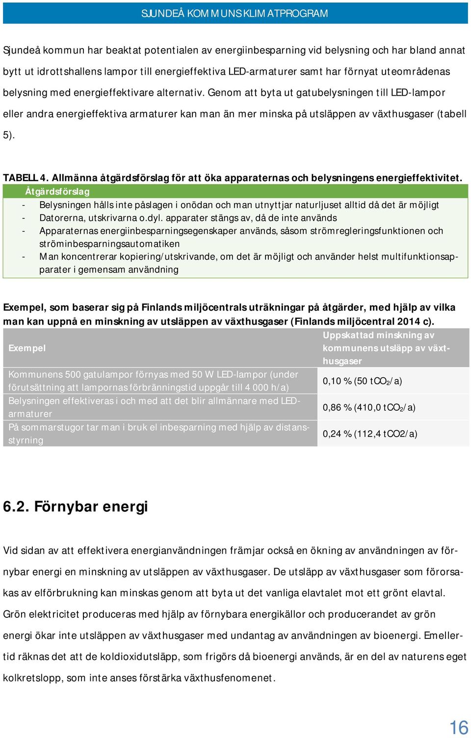 Allmänna åtgärdsförslag för att öka apparaternas och belysningens energieffektivitet.