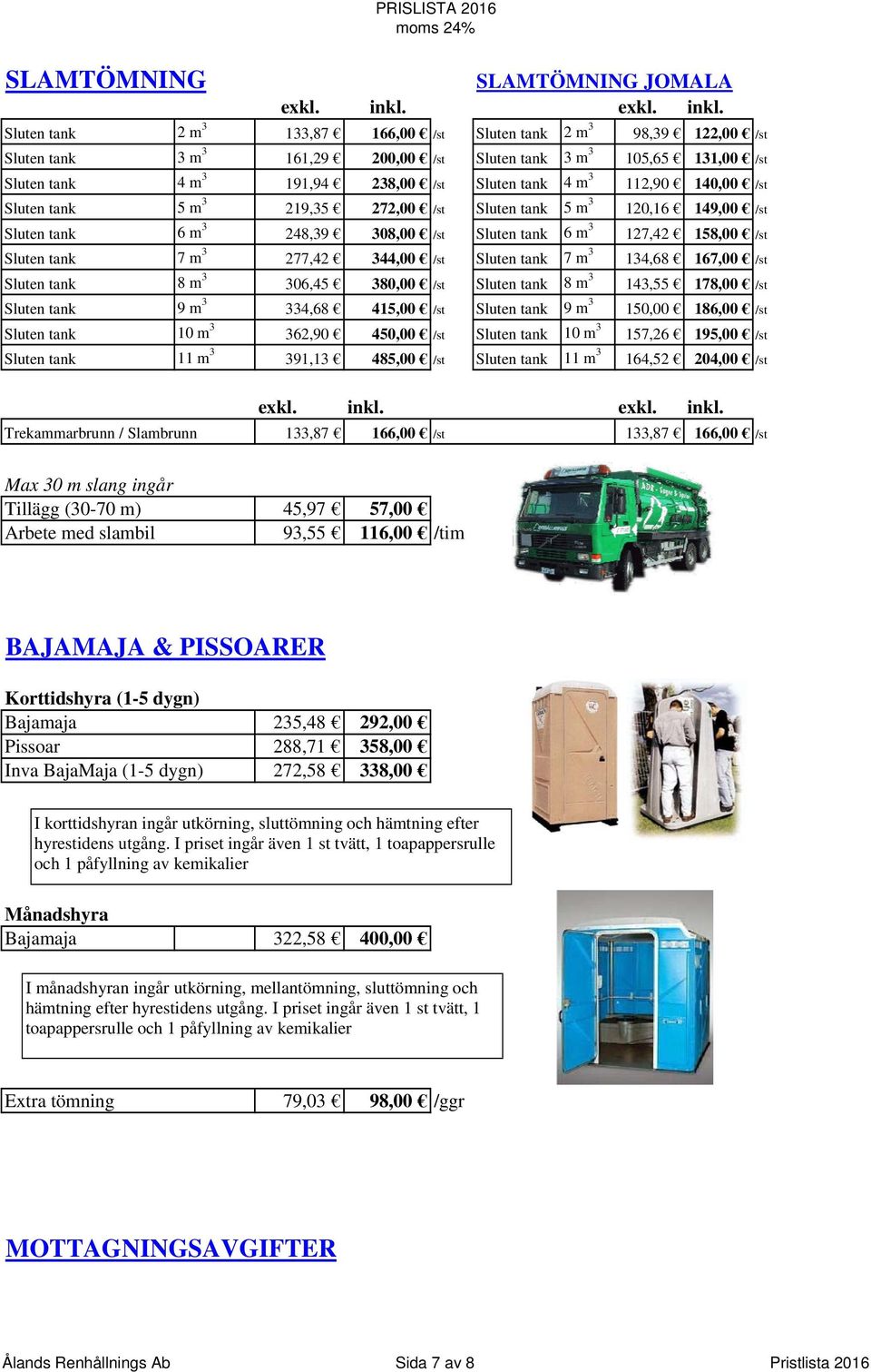 Sluten tank 2 m 3 133,87 166,00 /st Sluten tank 2 m 3 98,39 122,00 /st Sluten tank 3 m 3 161,29 200,00 /st Sluten tank 3 m 3 105,65 131,00 /st Sluten tank 4 m 3 191,94 238,00 /st Sluten tank 4 m 3