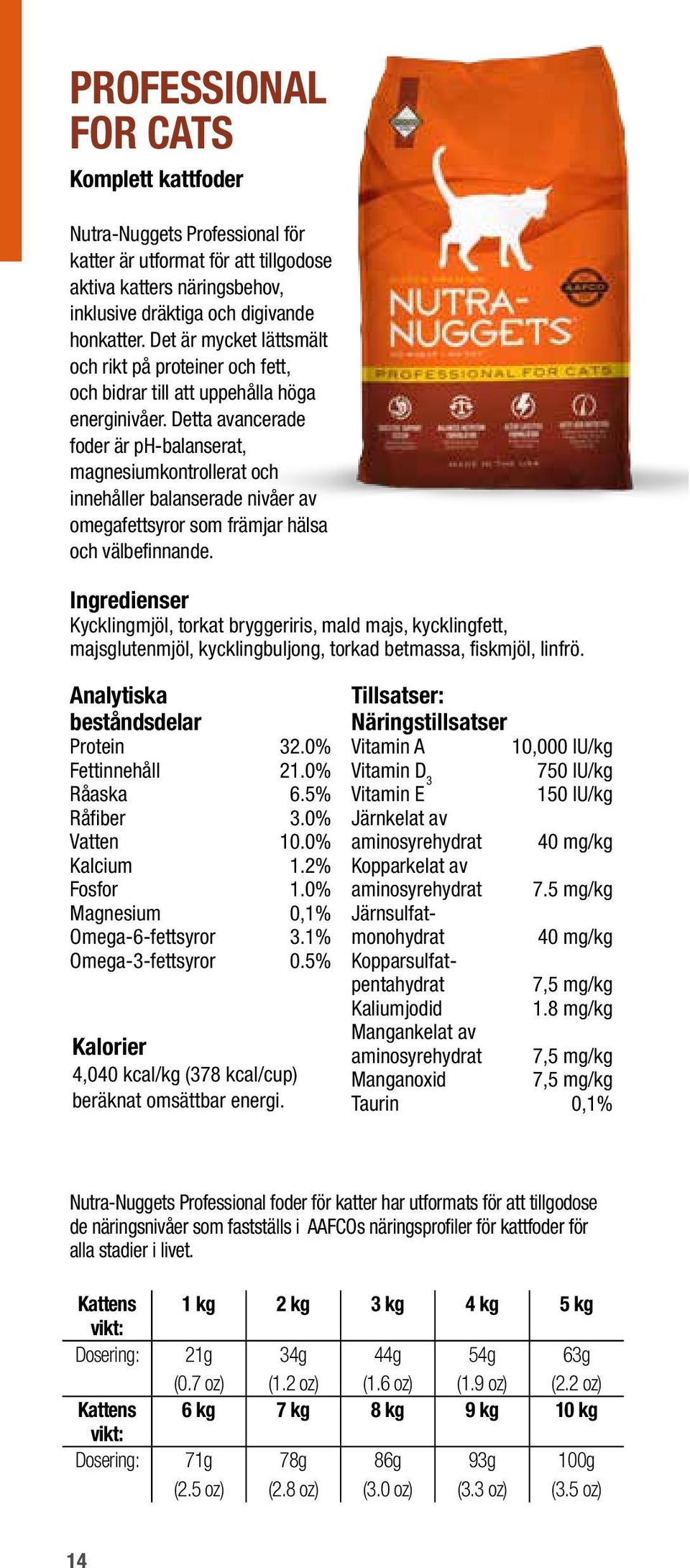 Detta avancerade foder är ph-balanserat, magnesiumkontrollerat och innehåller balanserade nivåer av omegafettsyror som främjar hälsa och välbefinnande.