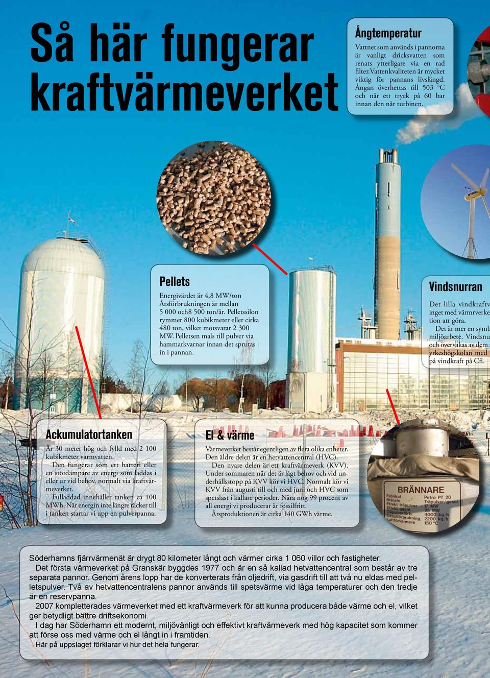 Pellets Energivärdet är 4,8 MW/ton Årsförbrukningen är mellan 5 000 och8 500 ton/år. Pelletssilon rymmer 800 kubikmeter eller cirka 480 ton, vilket motsvarar 2 300 MW.