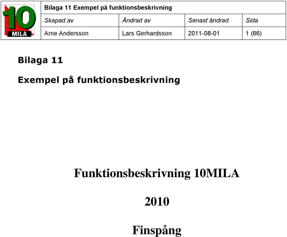 Exempel på funktionsbeskrivning