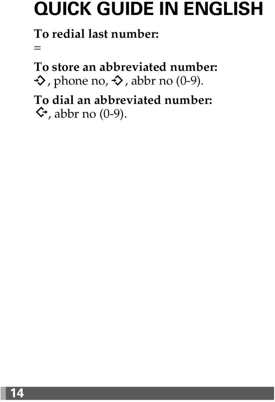 number:, phone no,, abbr no (-).