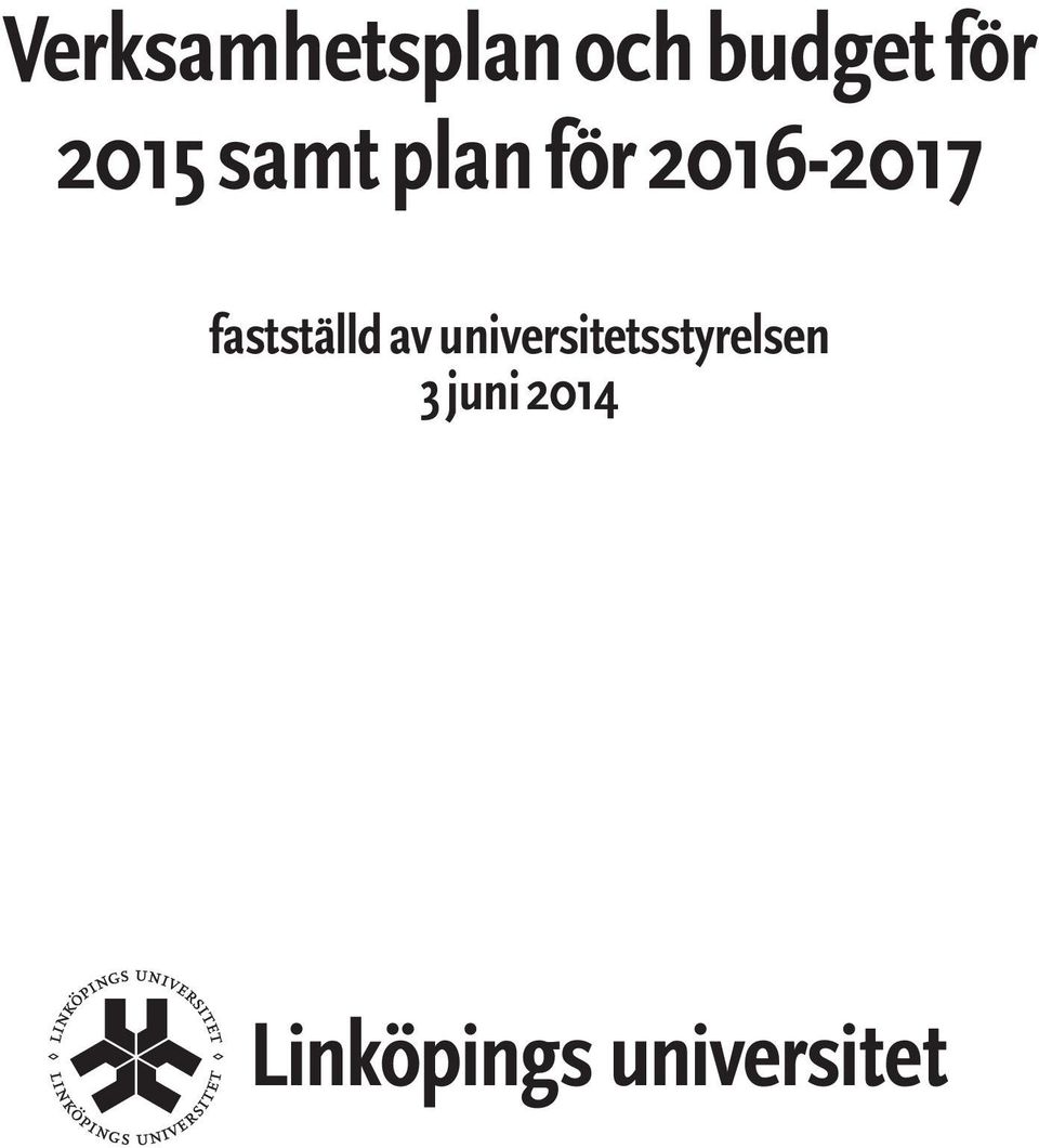 2015 samt plan för 2016-2017