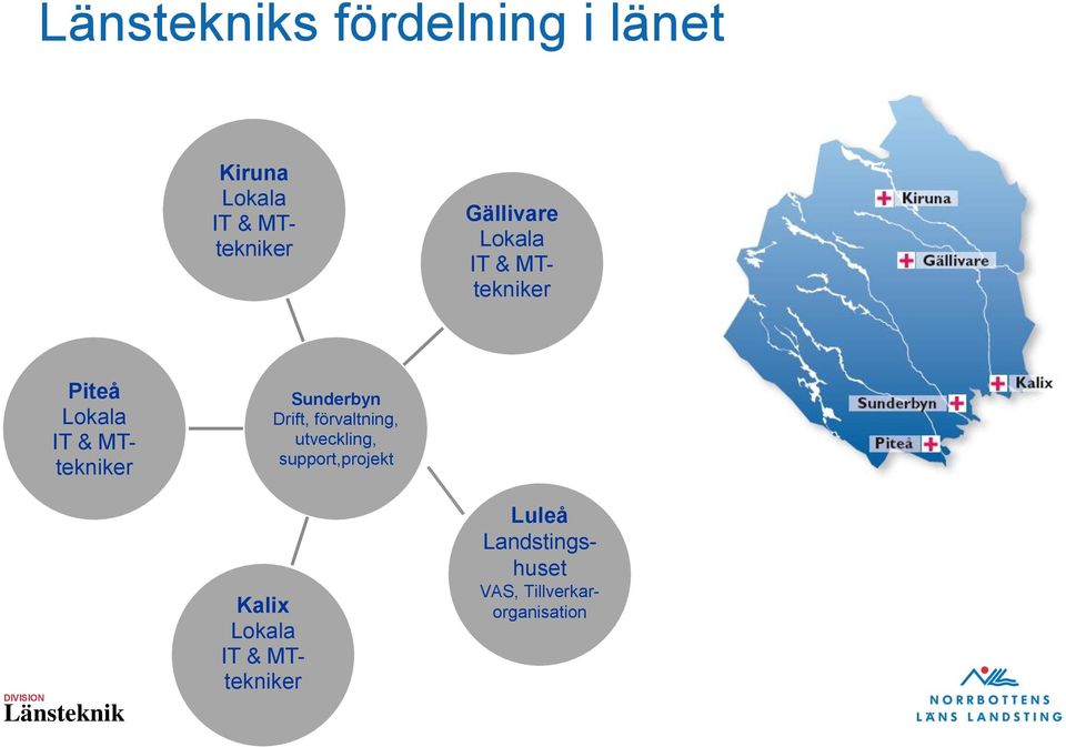 Lokala IT & MTtekniker Sunderbyn Drift, förvaltning,