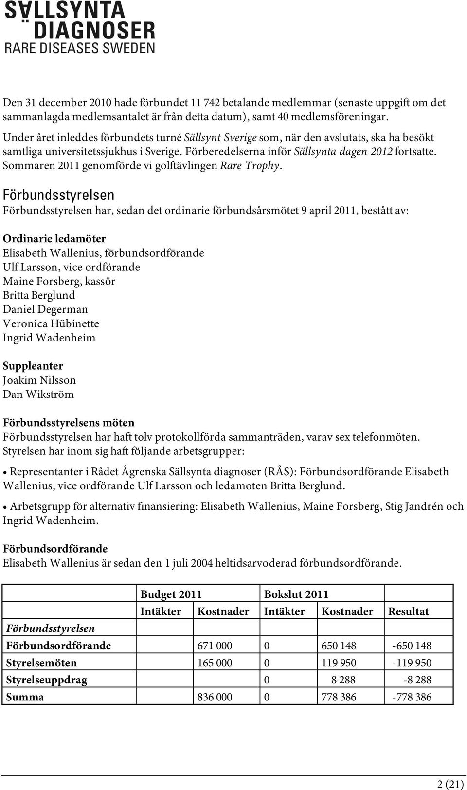 Sommaren 2011 genomförde vi golftävlingen Rare Trophy.