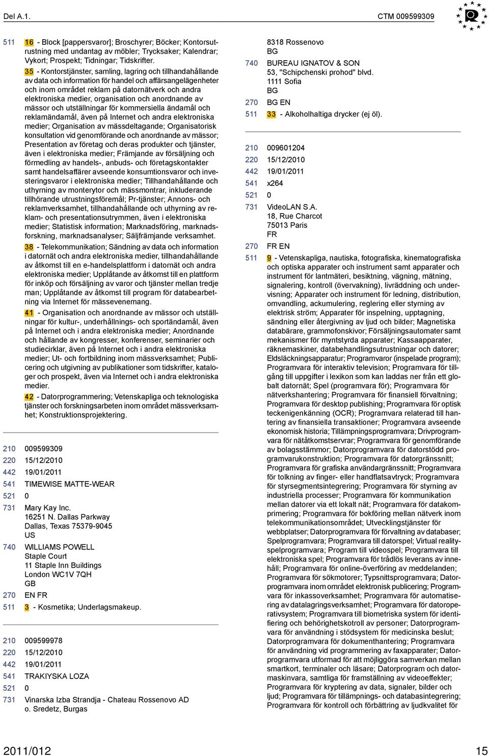 organisation och anordnande av mässor och utställningar för kommersiella ändamål och reklamändamål, även på Internet och andra elektroniska medier; Organisation av mässdeltagande; Organisatorisk