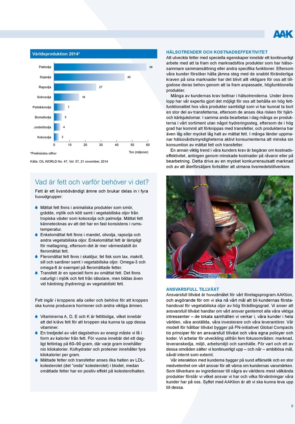 57, 21 november, 2014 hälsotrender OCh KOsTnAdseFFeKTIvITeT Att utveckla fetter med speciella egenskaper innebär ett kontinuerligt arbete med att ta fram och marknadsföra produkter som har