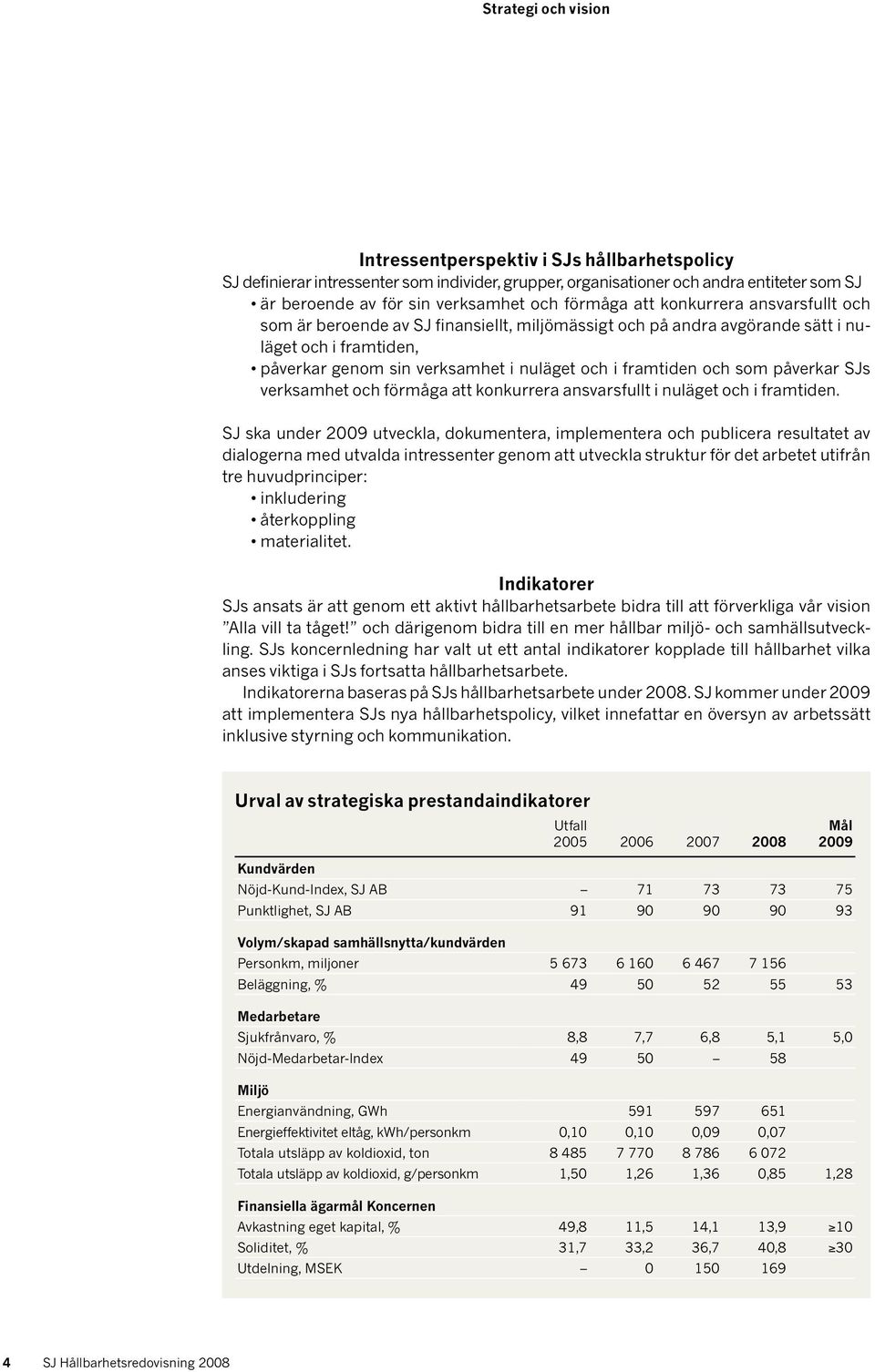 och som påverkar SJs verksamhet och förmåga att konkurrera ansvarsfullt i nuläget och i framtiden.