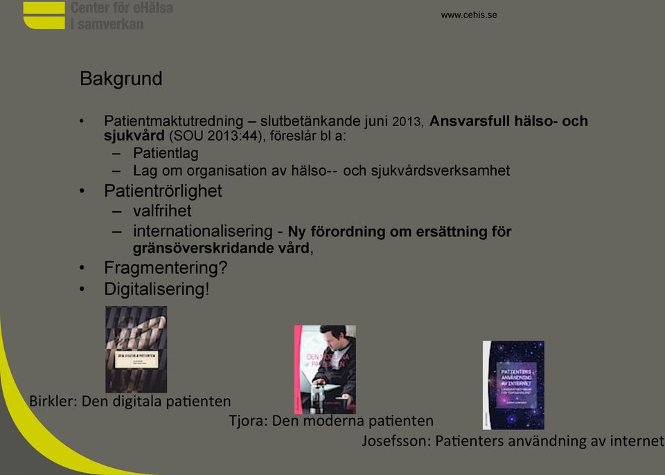 valfrihet internationalisering - Ny förordning om ersättning för gränsöverskridande vård, Fragmentering?