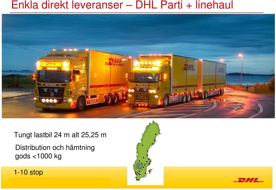 Distribution och hämtning gods <1000 kg 1-10