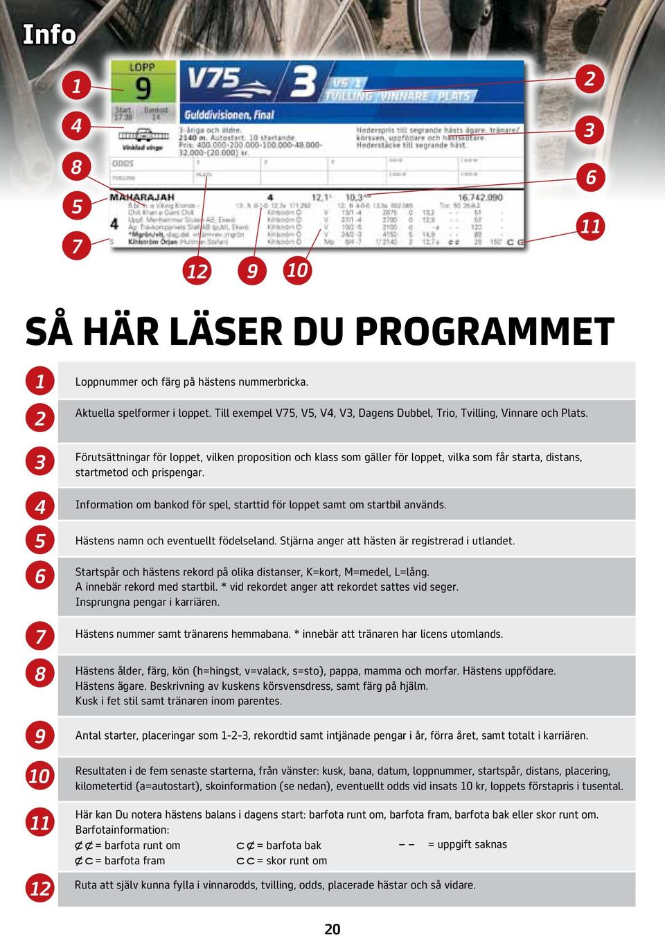 Förutsättningar för loppet, vilken proposition och klass som gäller för loppet, vilka som får starta, distans, startmetod och prispengar.