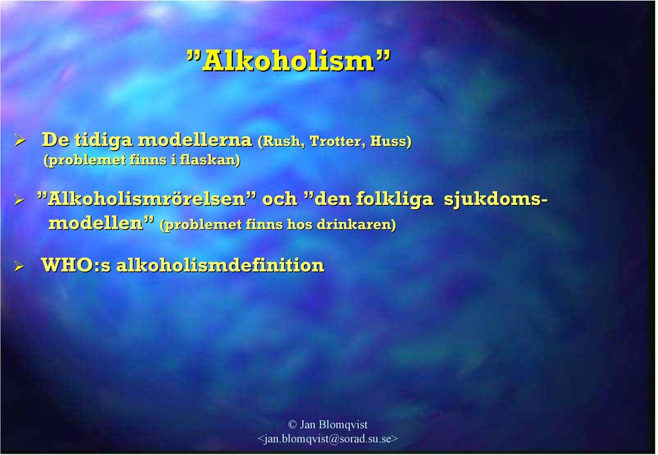 Alkoholismrörelsen och den folkliga sjukdoms-