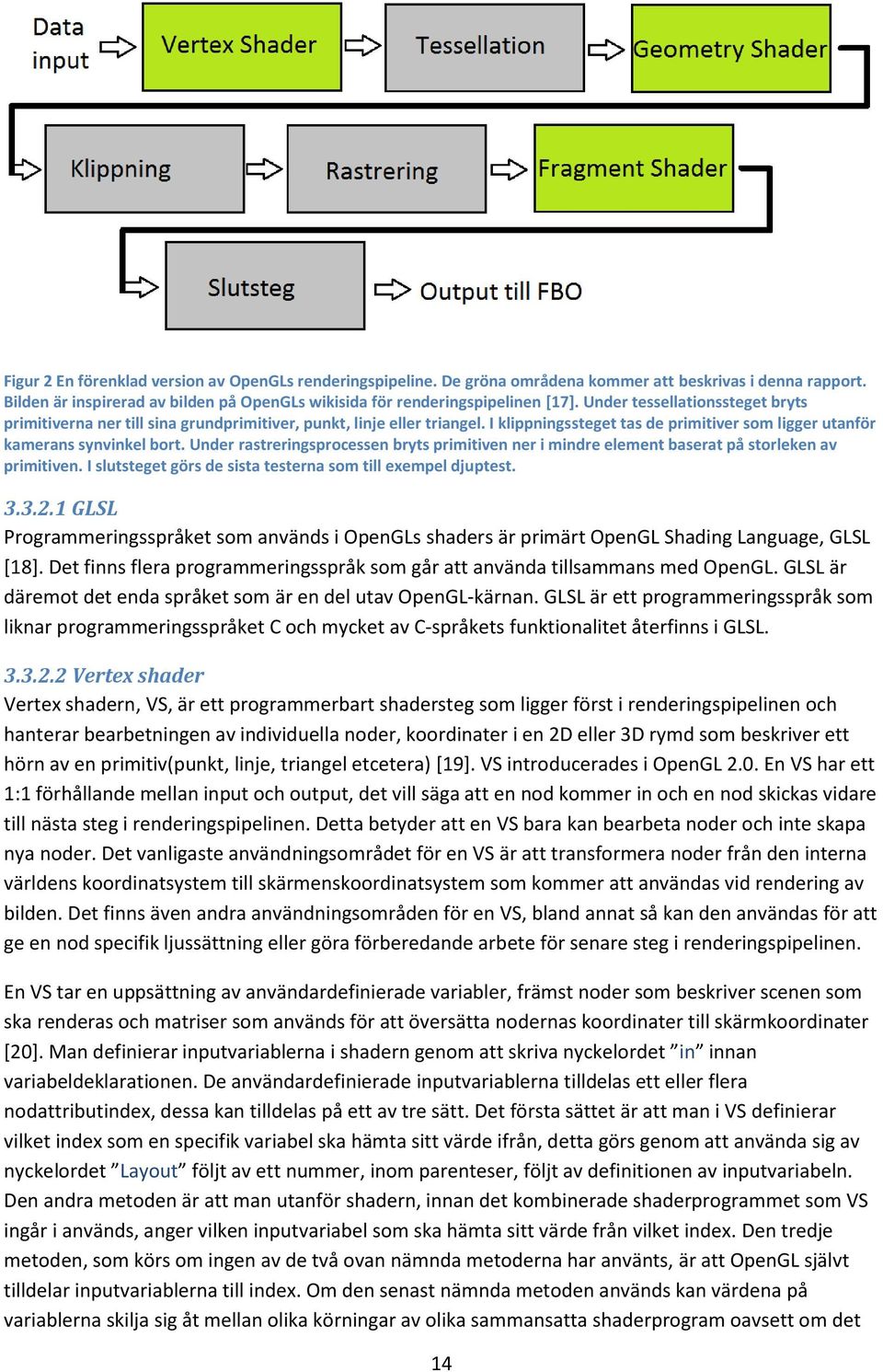 Under rastreringsprocessen bryts primitiven ner i mindre element baserat på storleken av primitiven. I slutsteget görs de sista testerna som till exempel djuptest. 3.3.2.