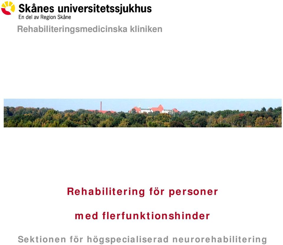 flerfunktionshinder Sektionen för