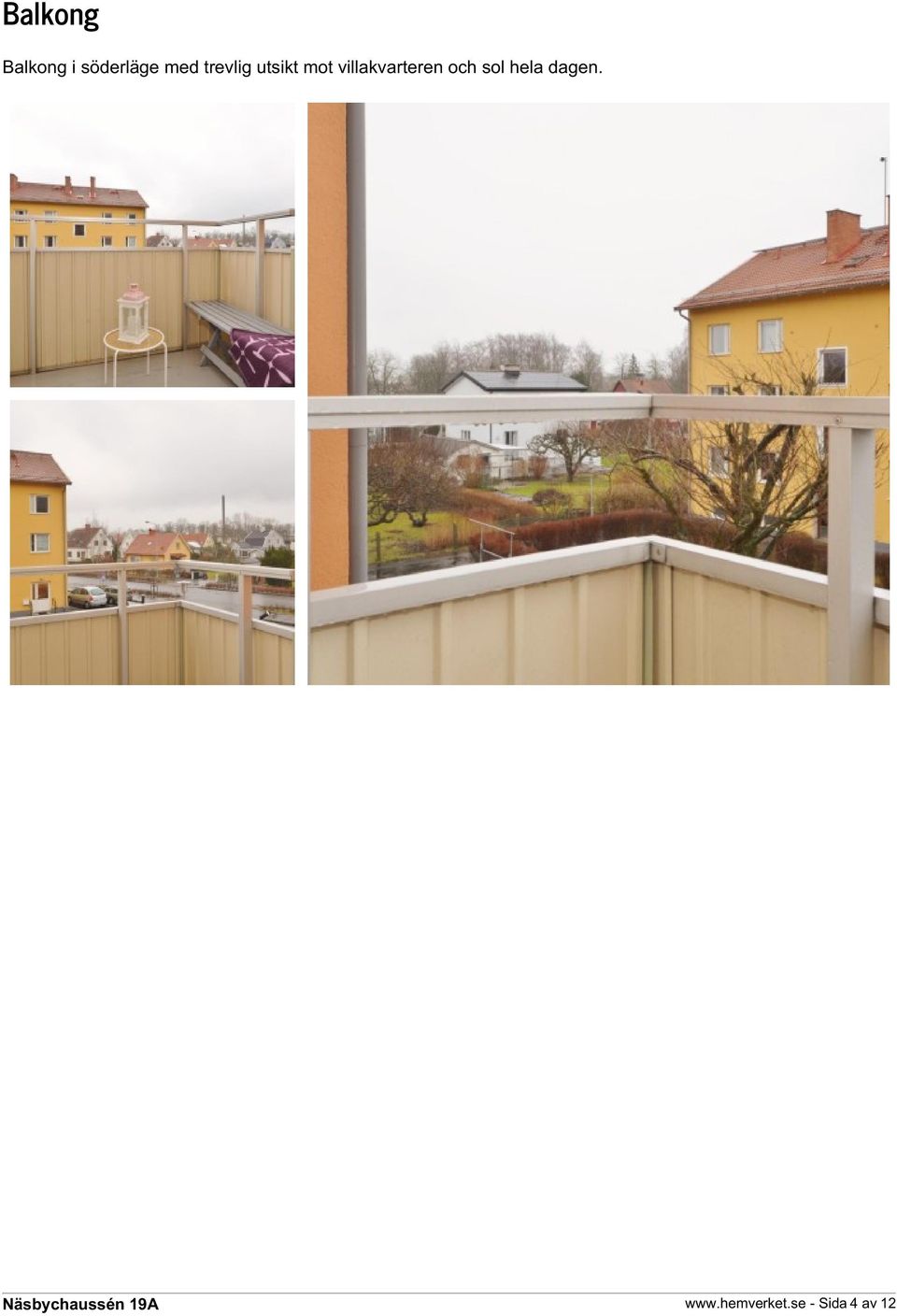 villakvarteren och sol hela
