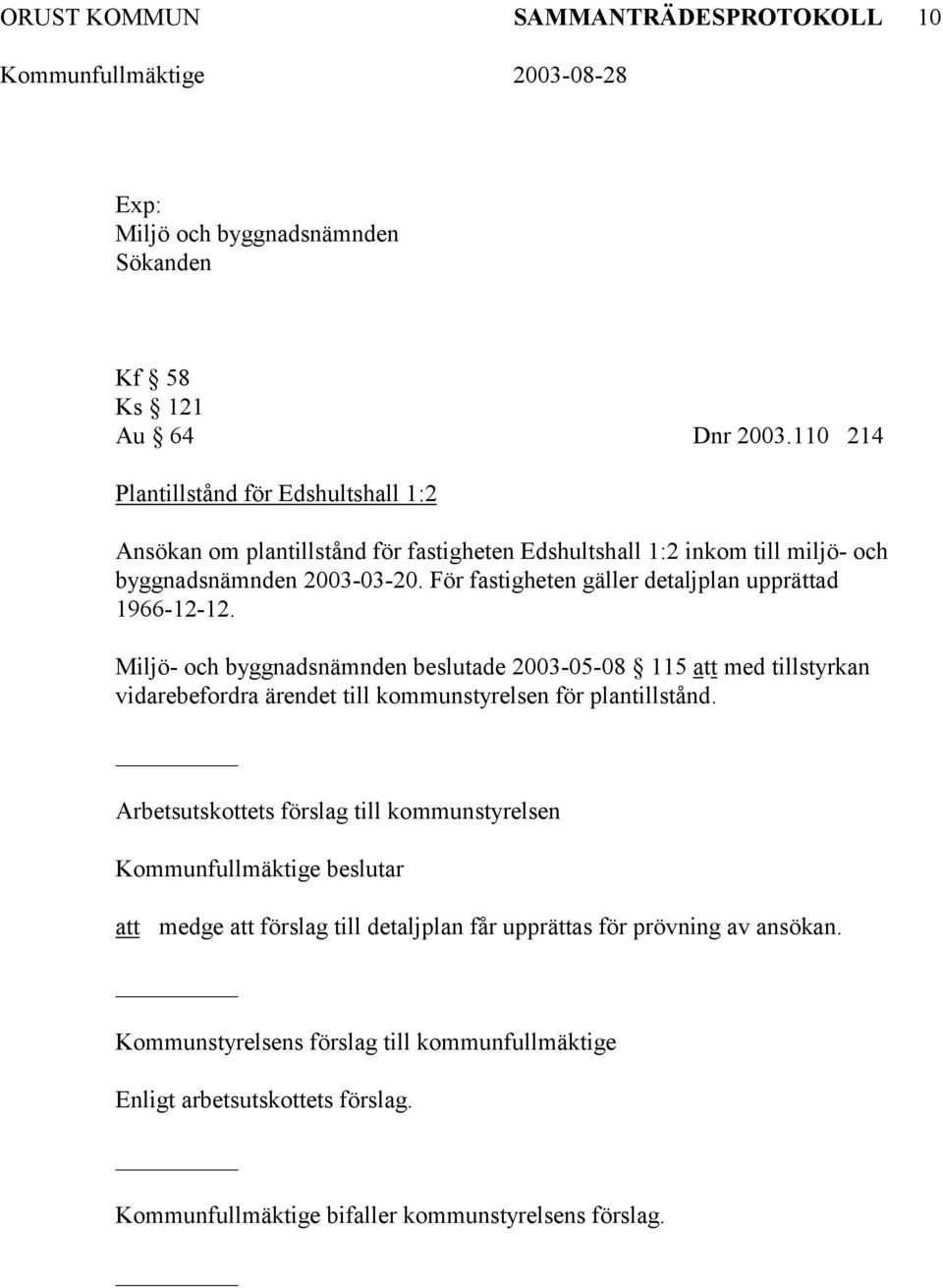 För fastigheten gäller detaljplan upprättad 1966-12-12.