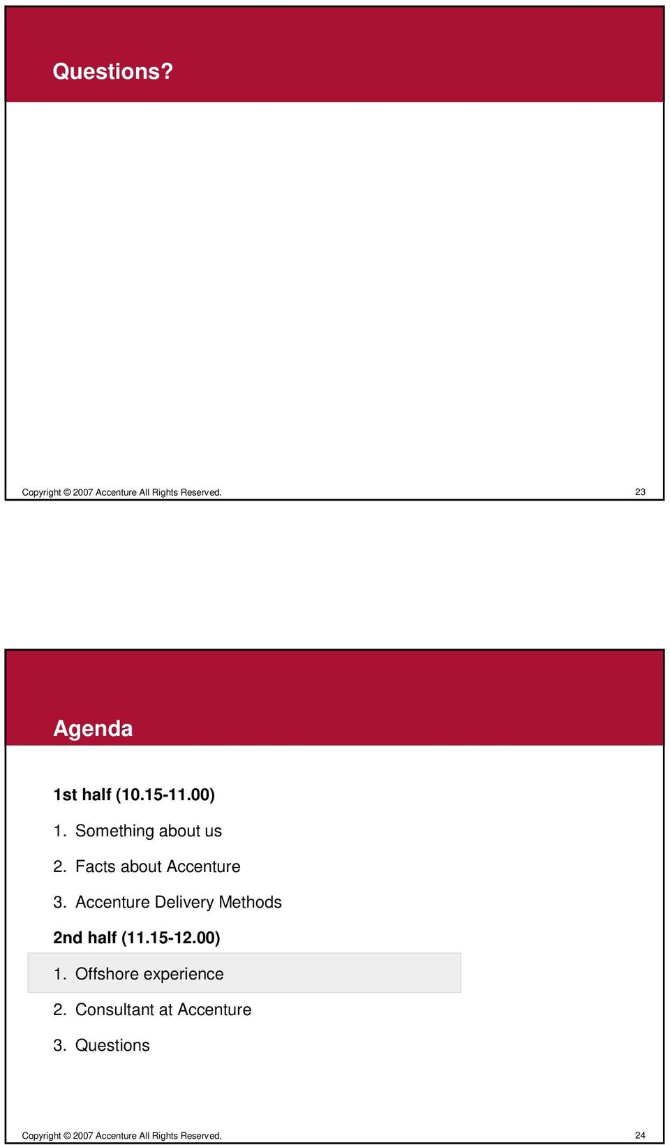 Accenture Delivery Methods 2nd half (11.15-12.00) 1.