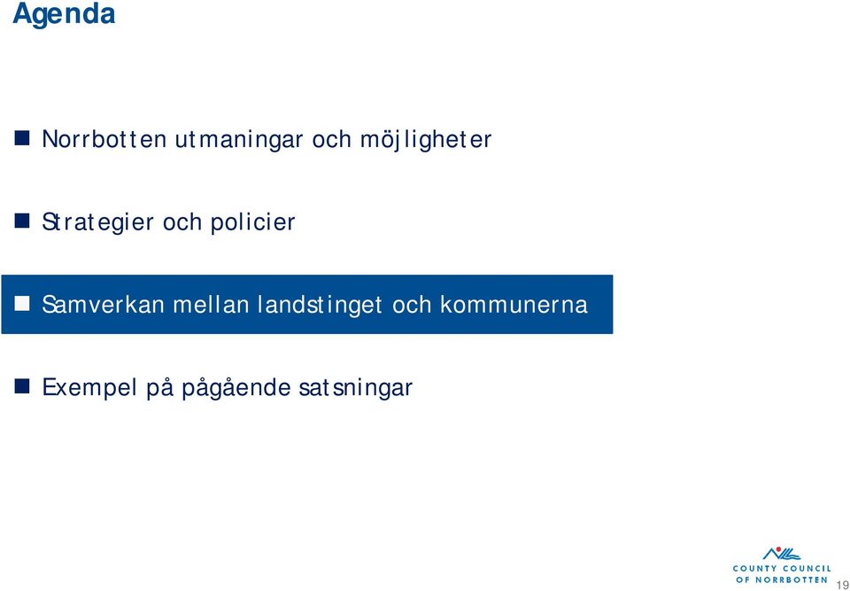 Samverkan mellan landstinget och