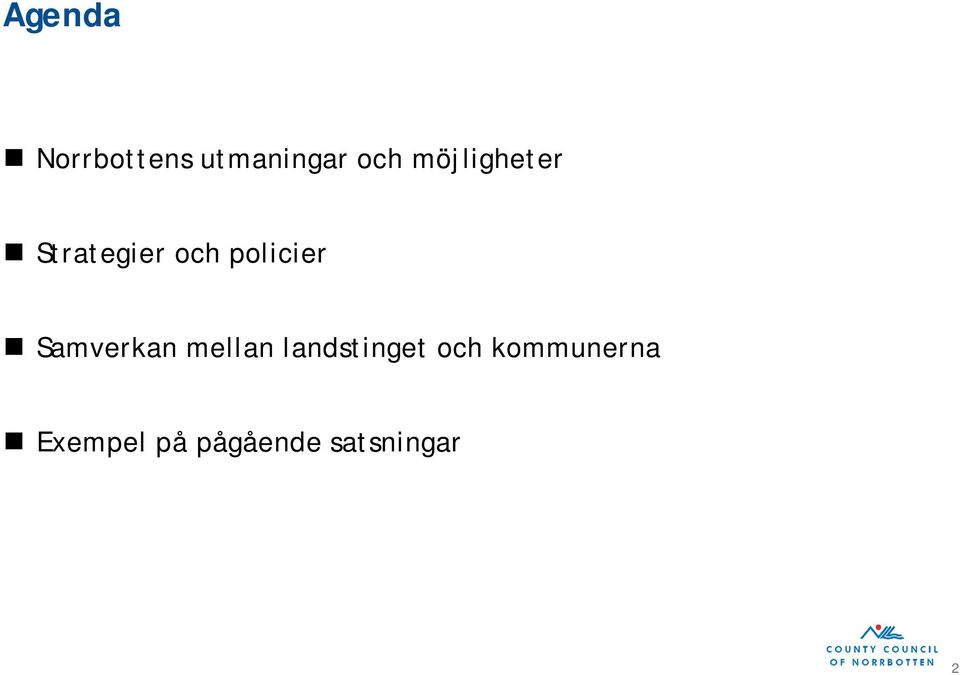 Samverkan mellan landstinget och